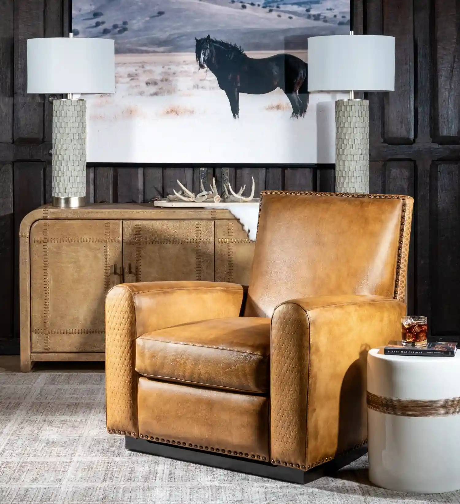 Desert Dune Leather Recliner - Desert Ranch Collection