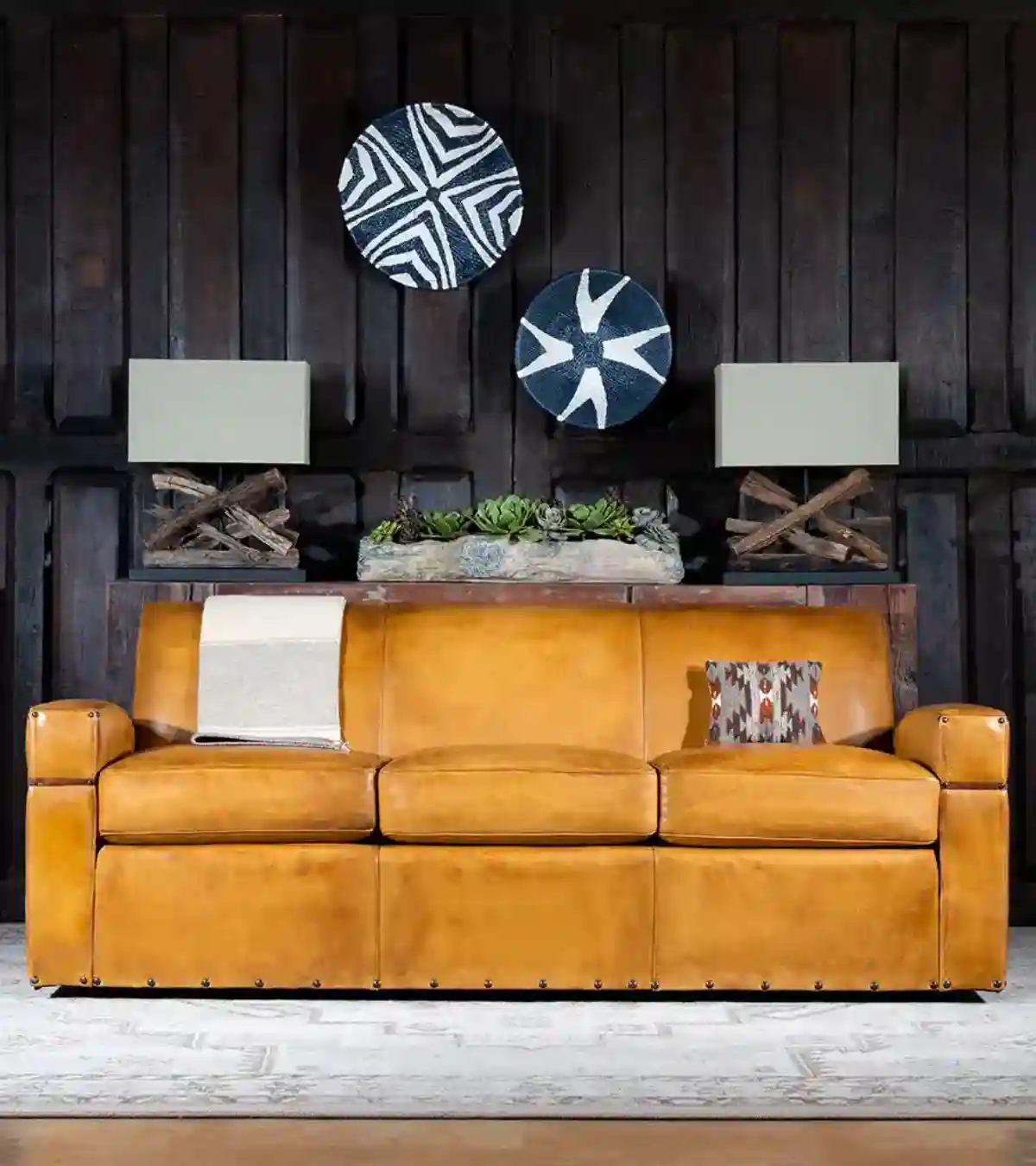 Denver Leather Sofa Couch