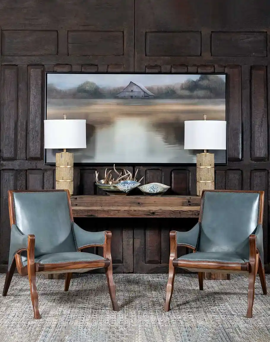 Yachtsmans Sky Leather Chair