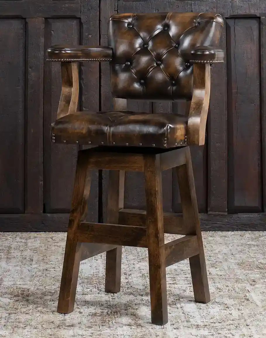 Chisum Classic Brown Barstool