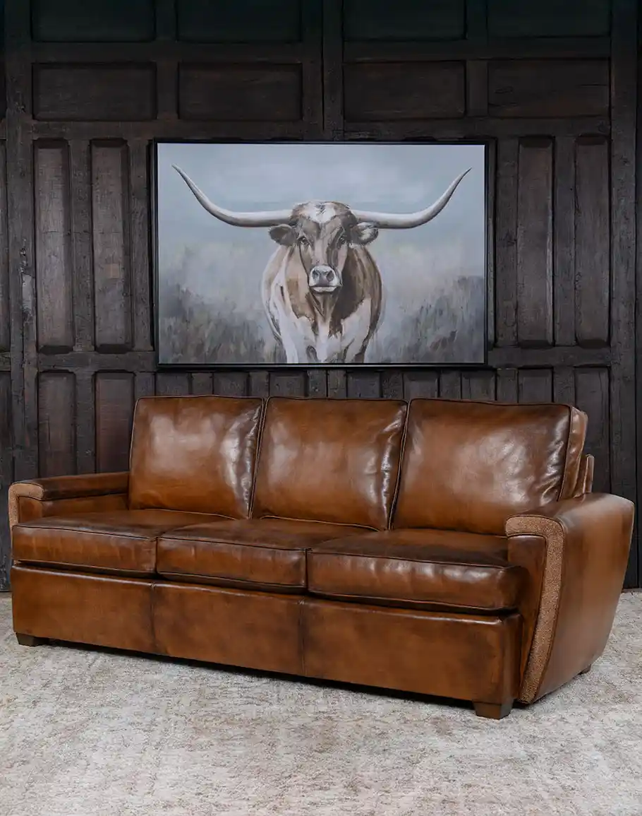 Malibu Mocha Leather Sofa