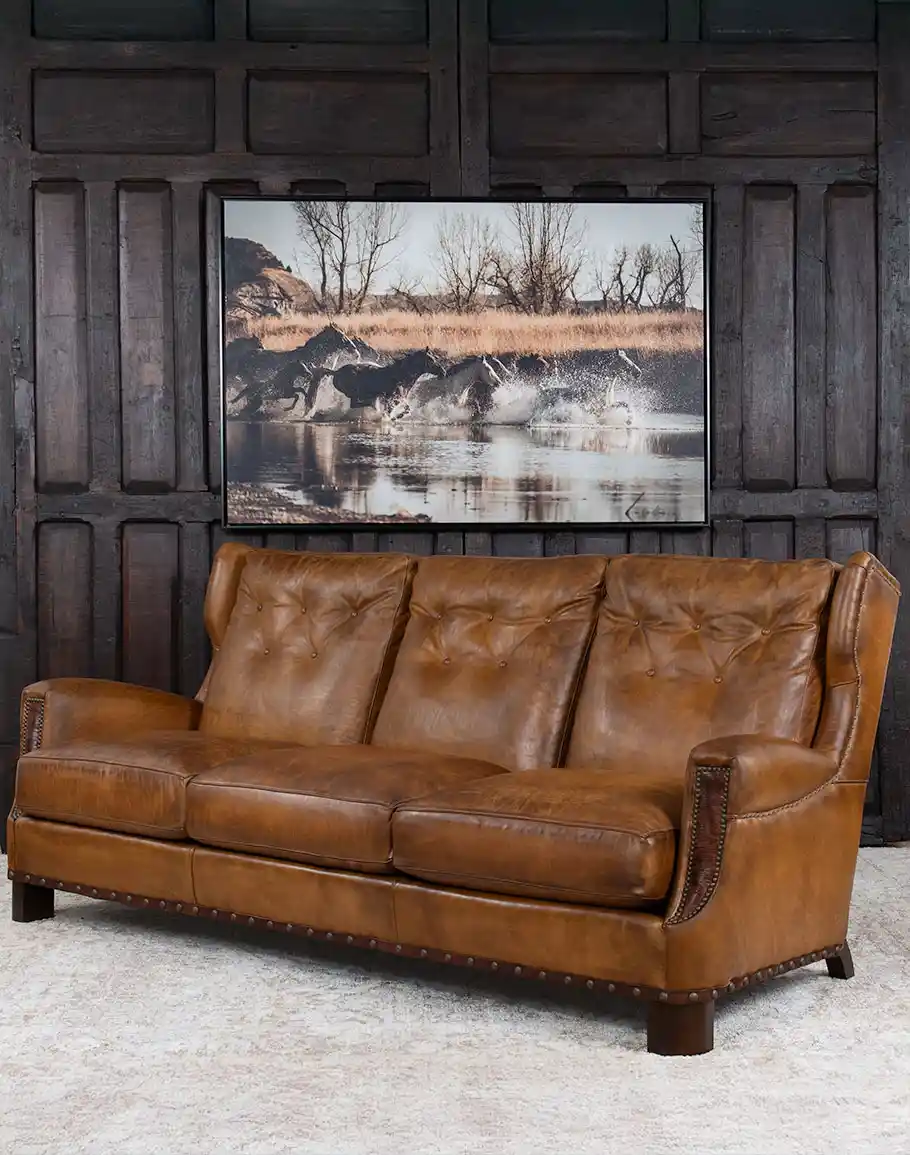 McQueen Saddle Leather Sofa