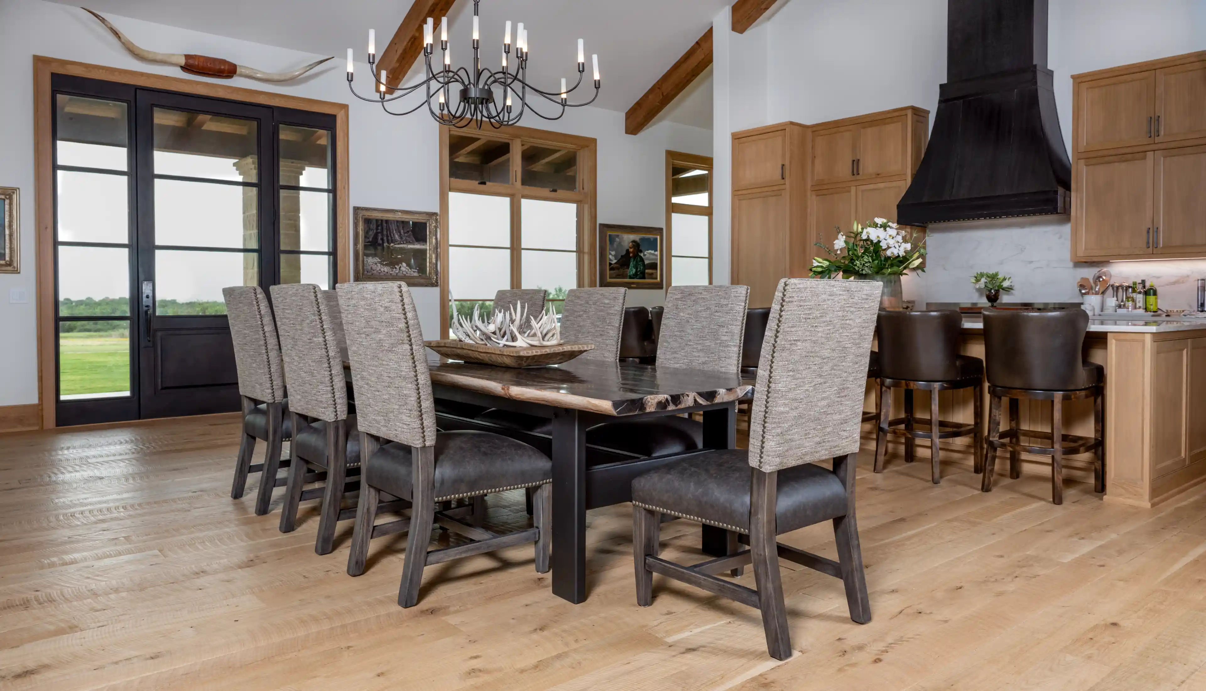 Adobe Leather Dinning Chairs