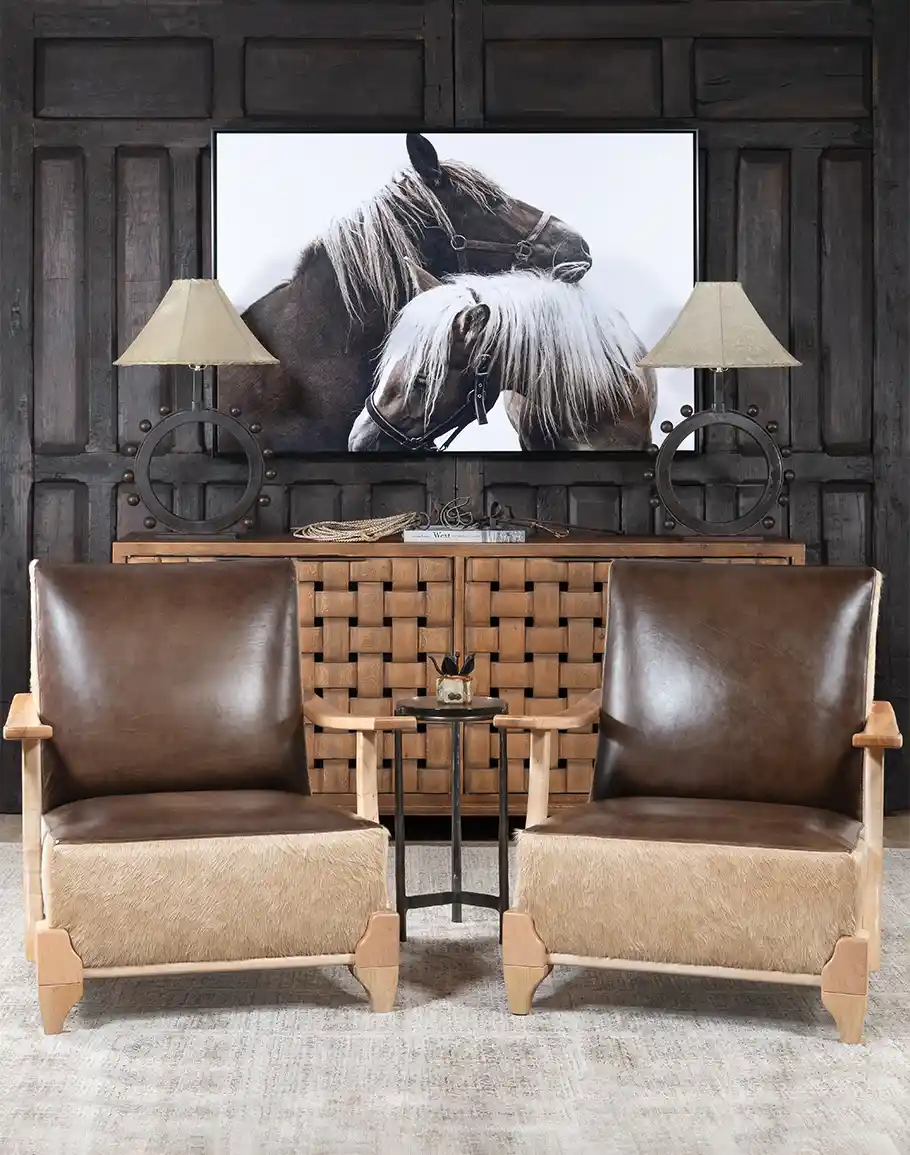 Adobe Logan Leather Chair