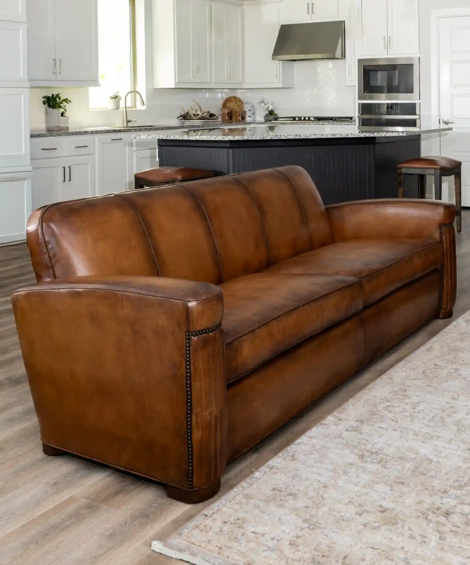 Jameswood Brown Leather Recliner