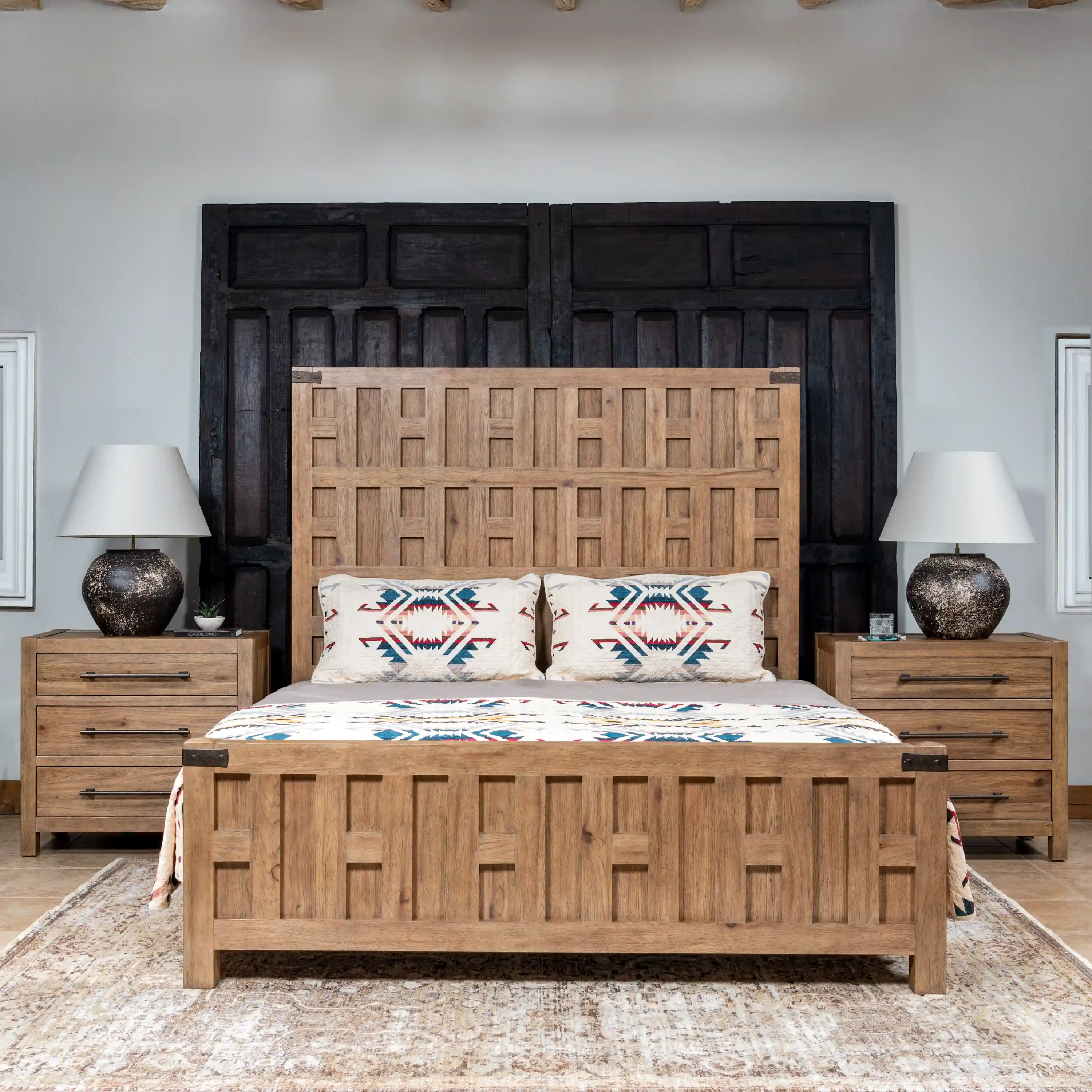 Sierra Sand Wooden Bed