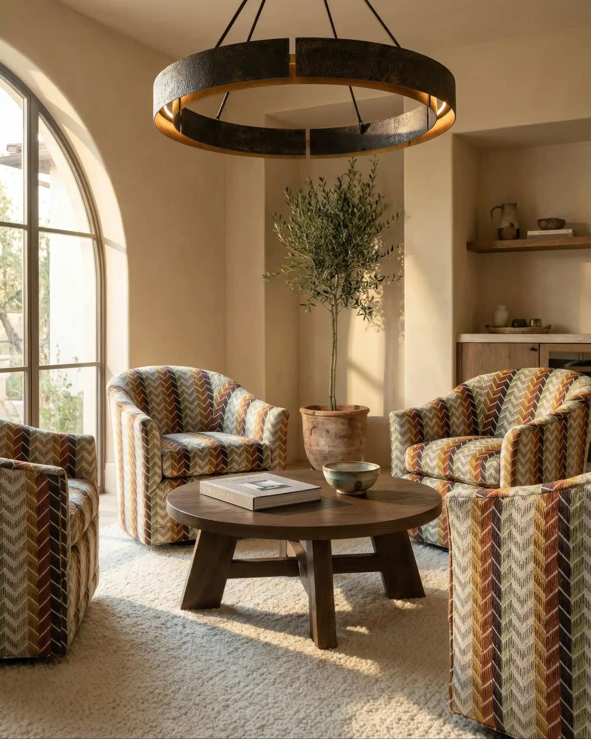 Drovers Circle Hand Forged Iron Ring Chandelier