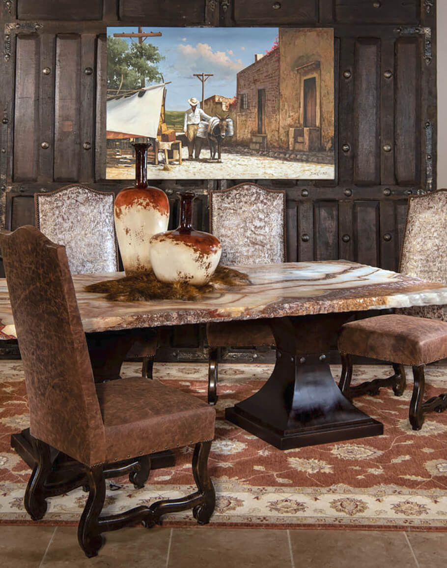 western style dining room sets