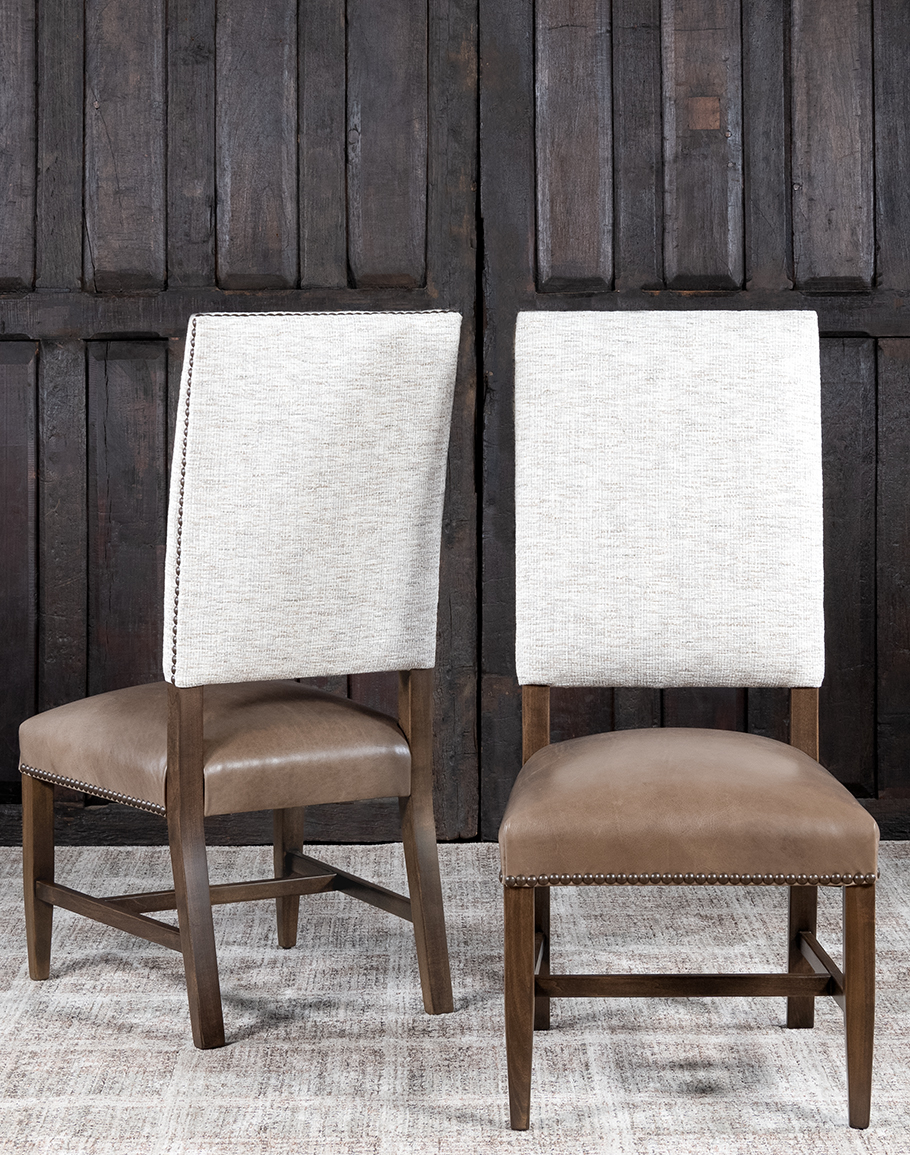Top grain leather parsons chairs hotsell