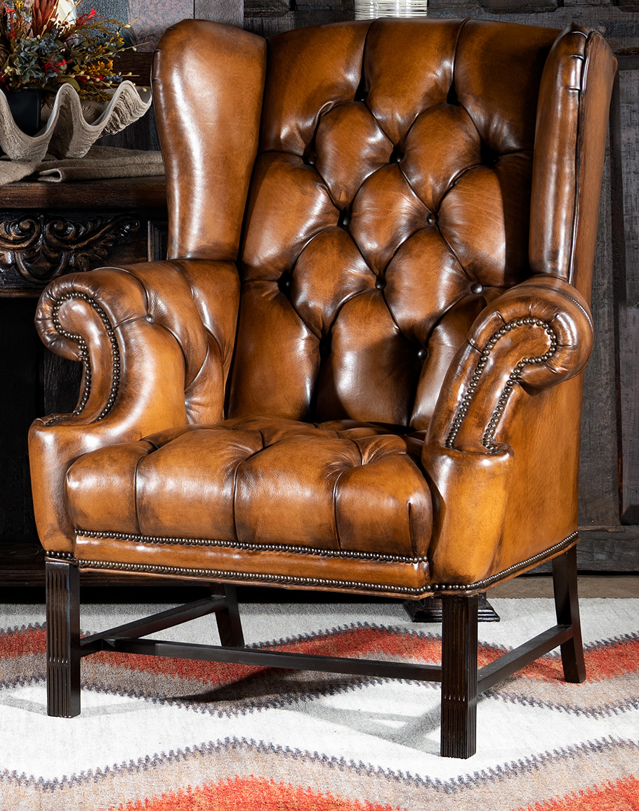 Victoria Tufted Leather Chair 2n 