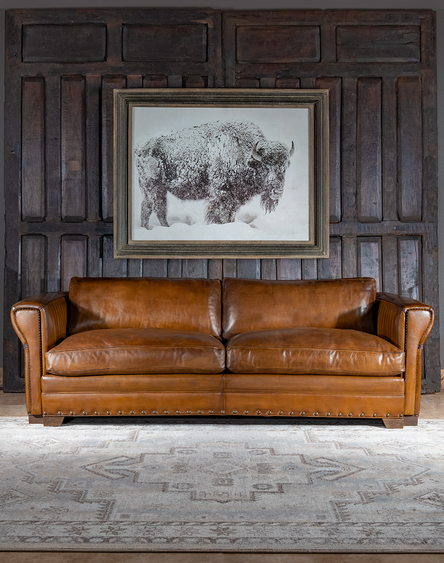Drover Leather Sofa Modern Rustic
