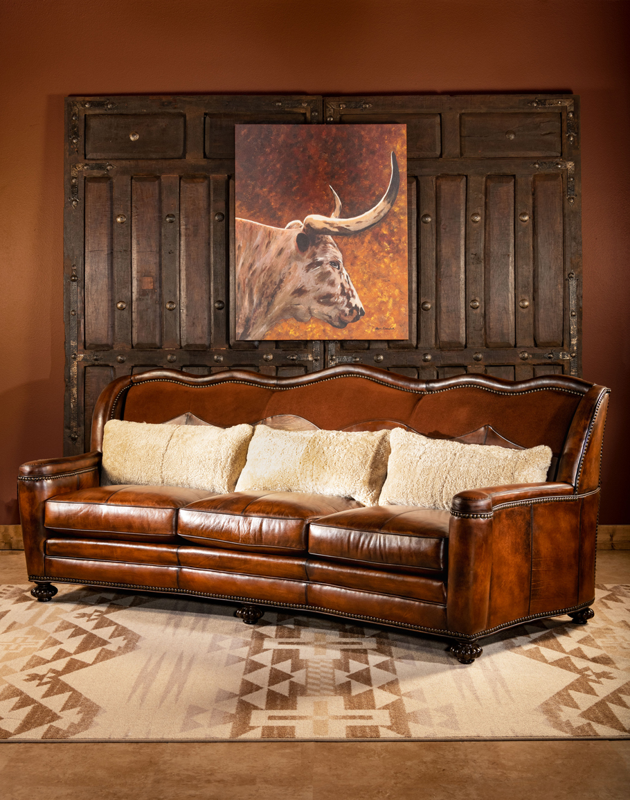 Maverick Sofa Leather Fine Western