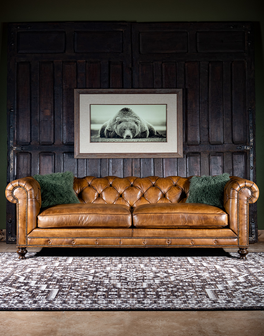 Sauvage Chesterfield Sofa | Fine Leather | American Made - Adobe Interiors