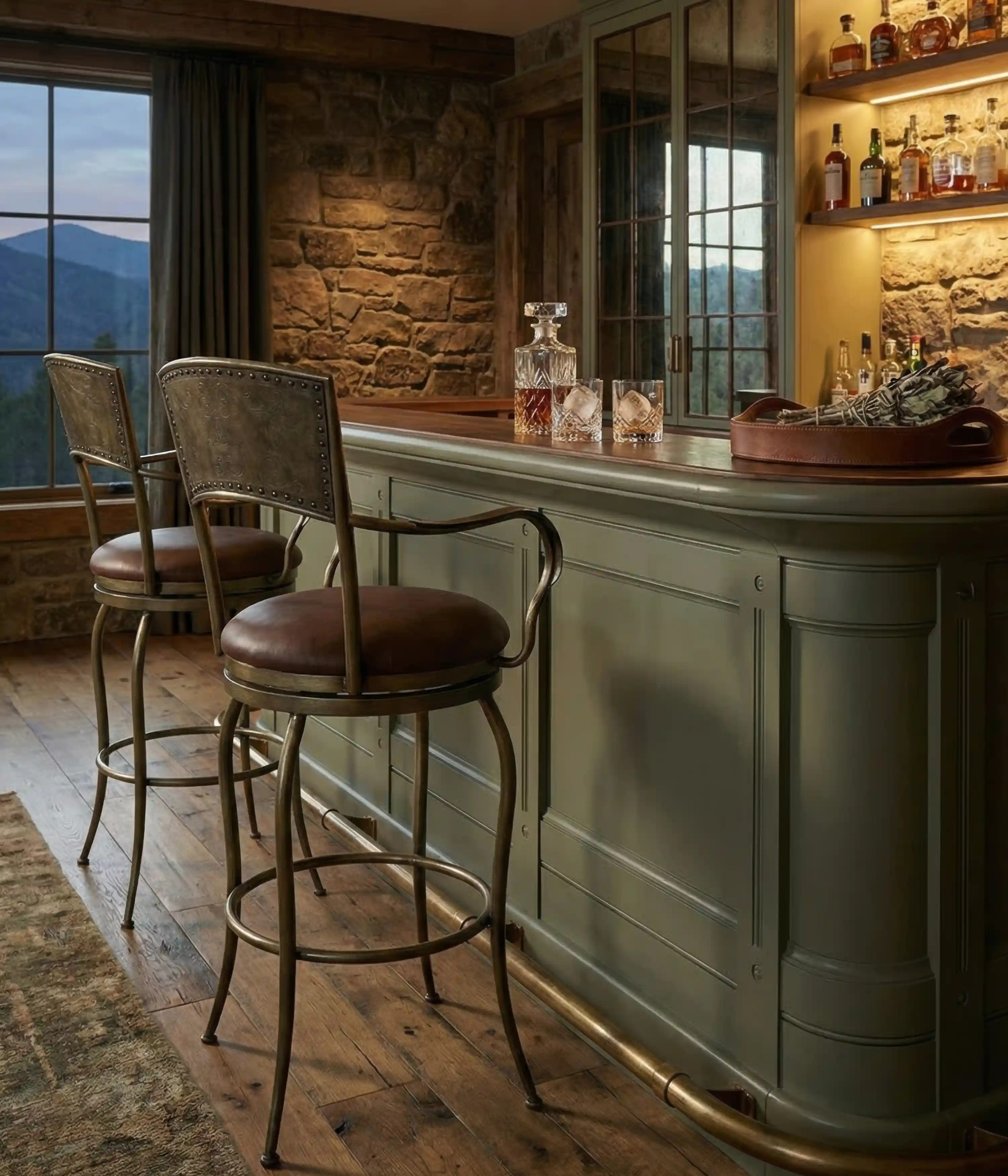Elevating Kitchens and Home Bar With Leather Bar Stools