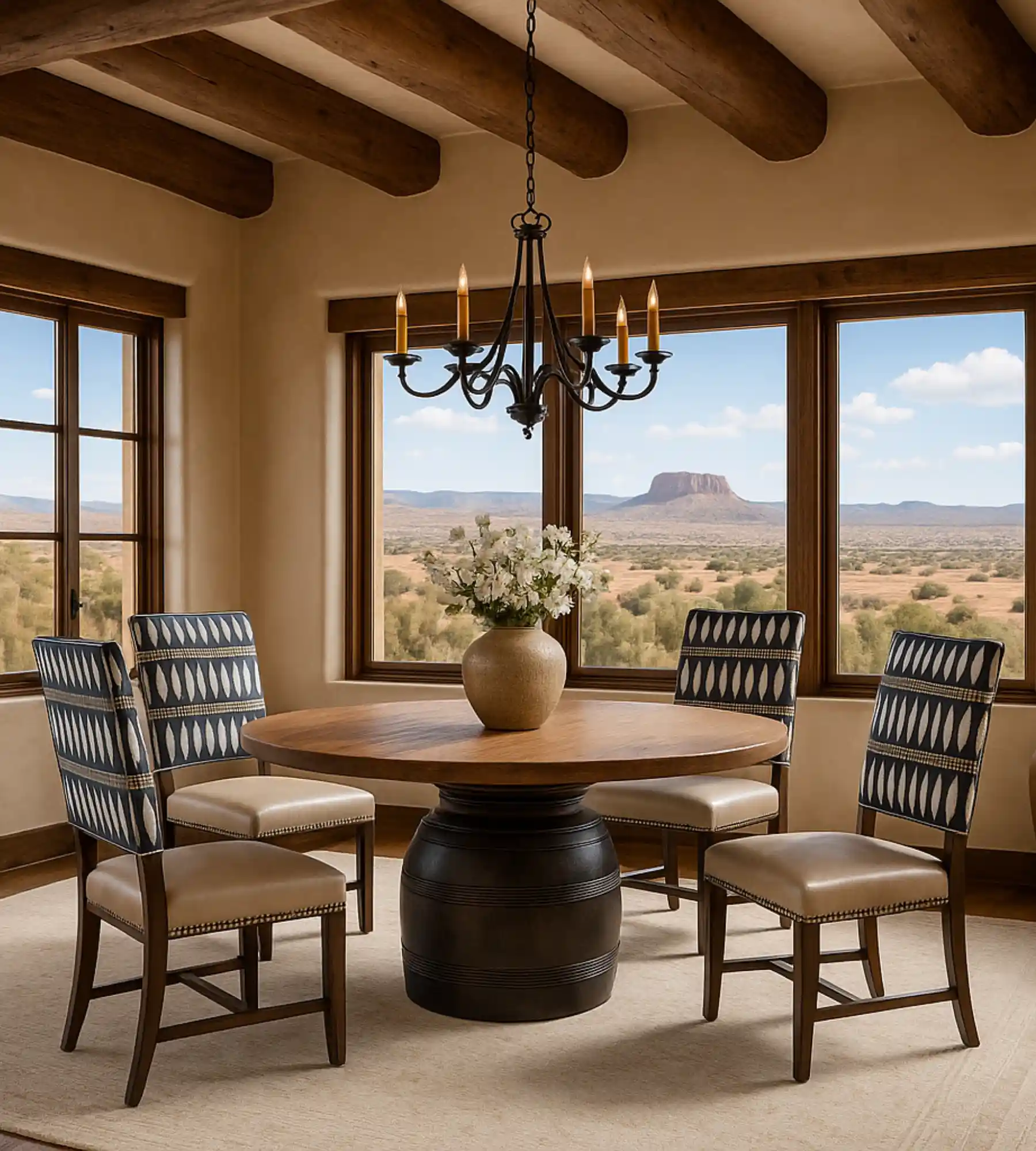 How To Create Western And Rustic Luxury Dining Rooms Meant for Home Gatherings