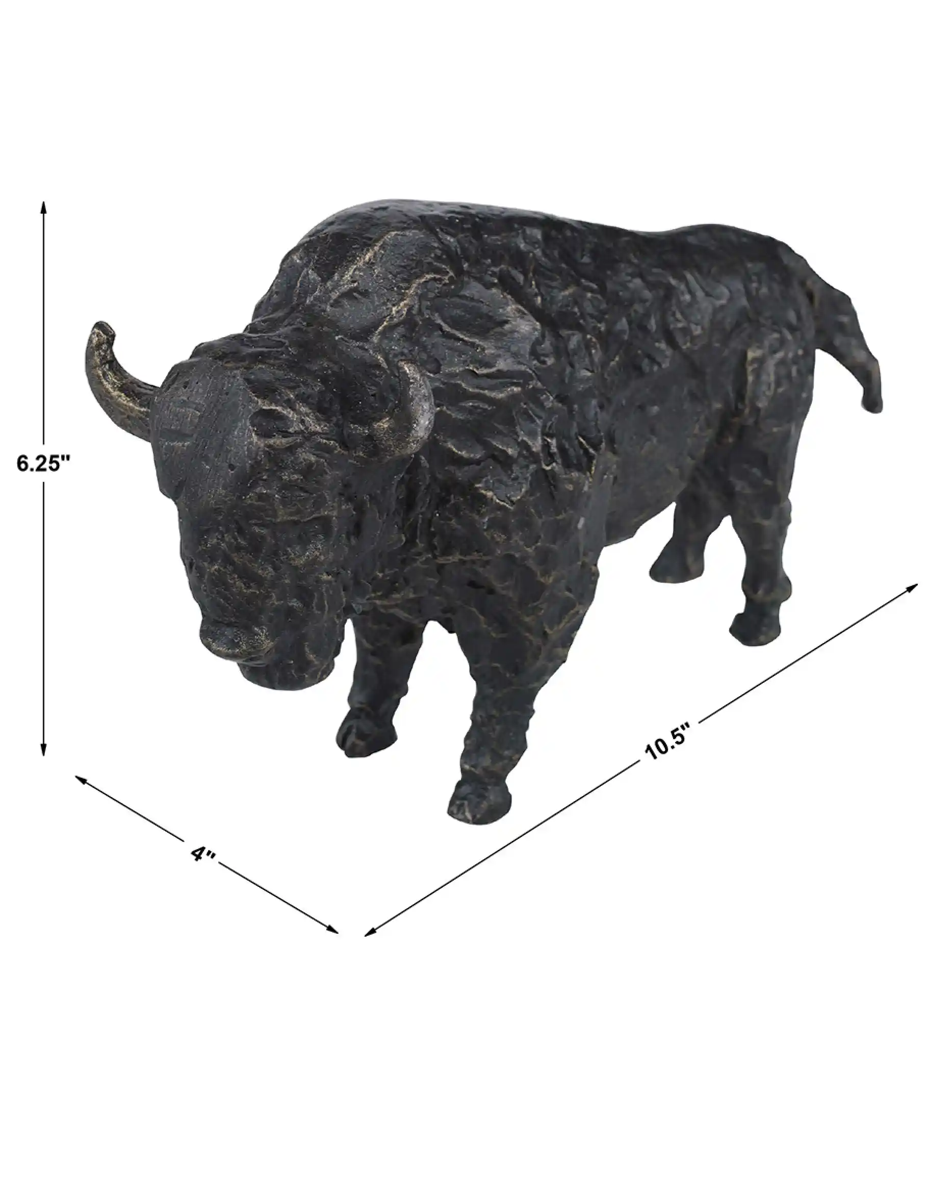 Bison Metal Wall Sculpture - Image 3