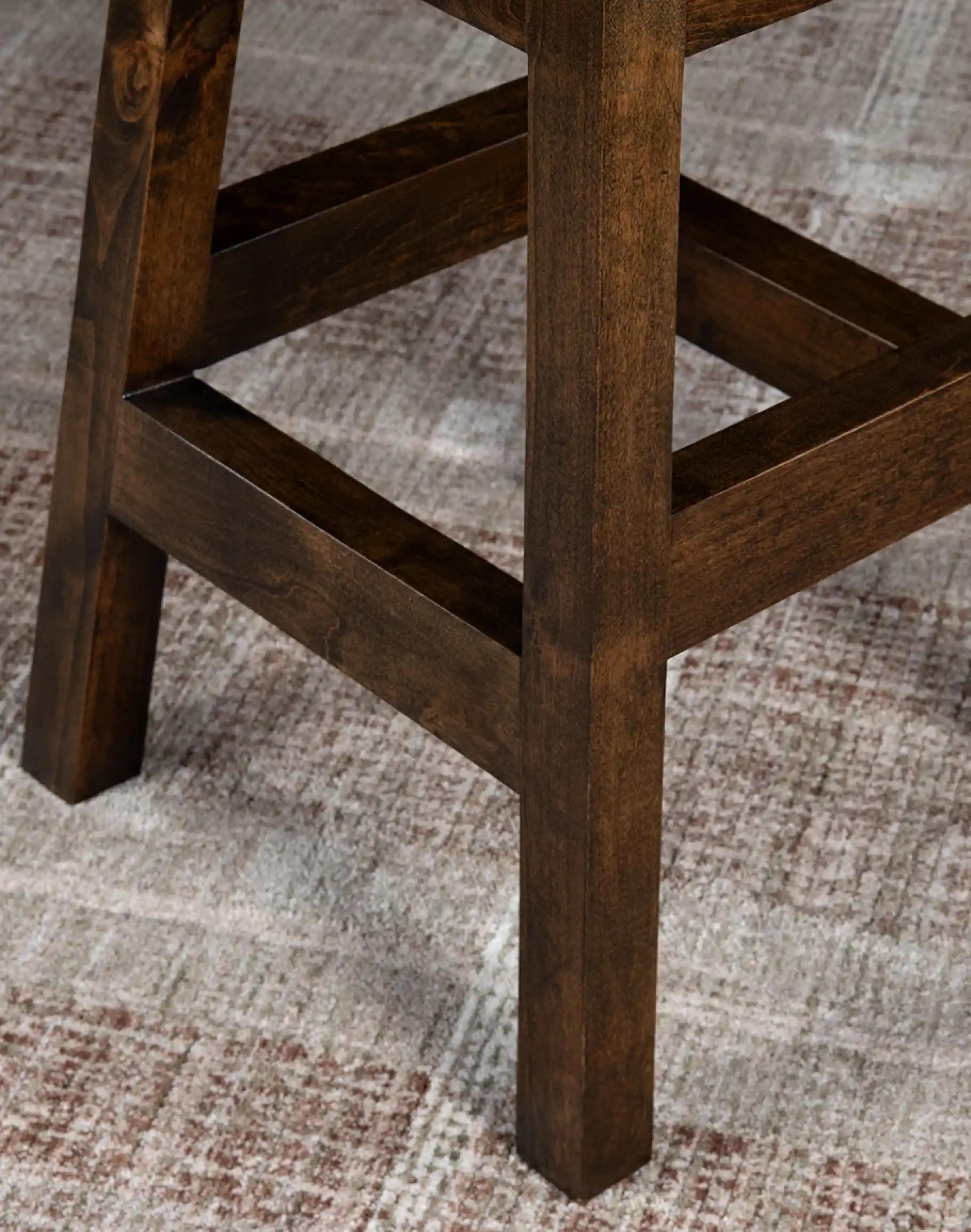 Chisum Ivory Croc Armless Barstool - Image 8