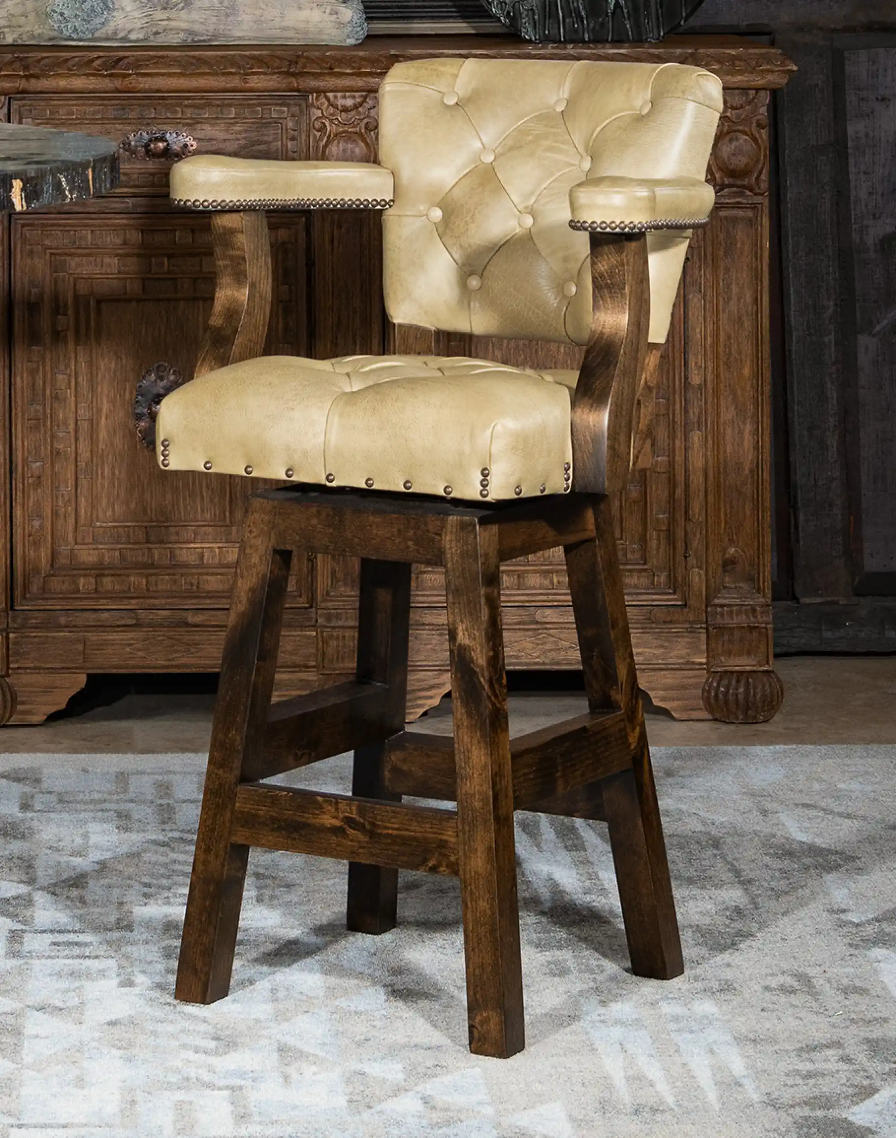 Chisum Quill Barstool - Image 2