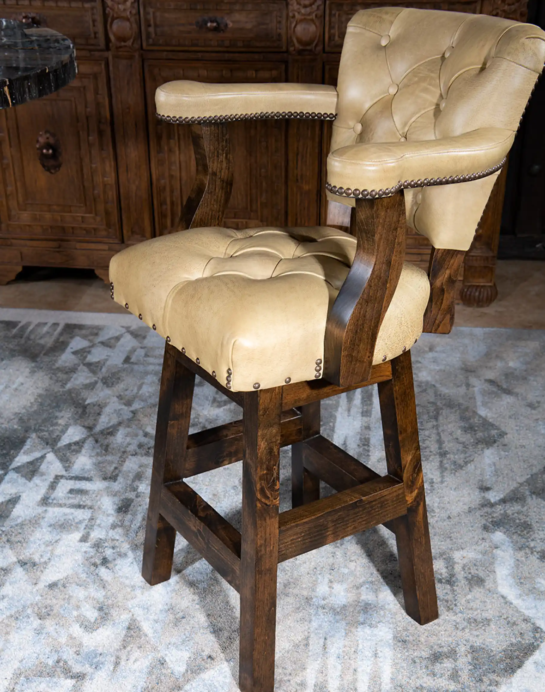 Chisum Quill Barstool - Image 4