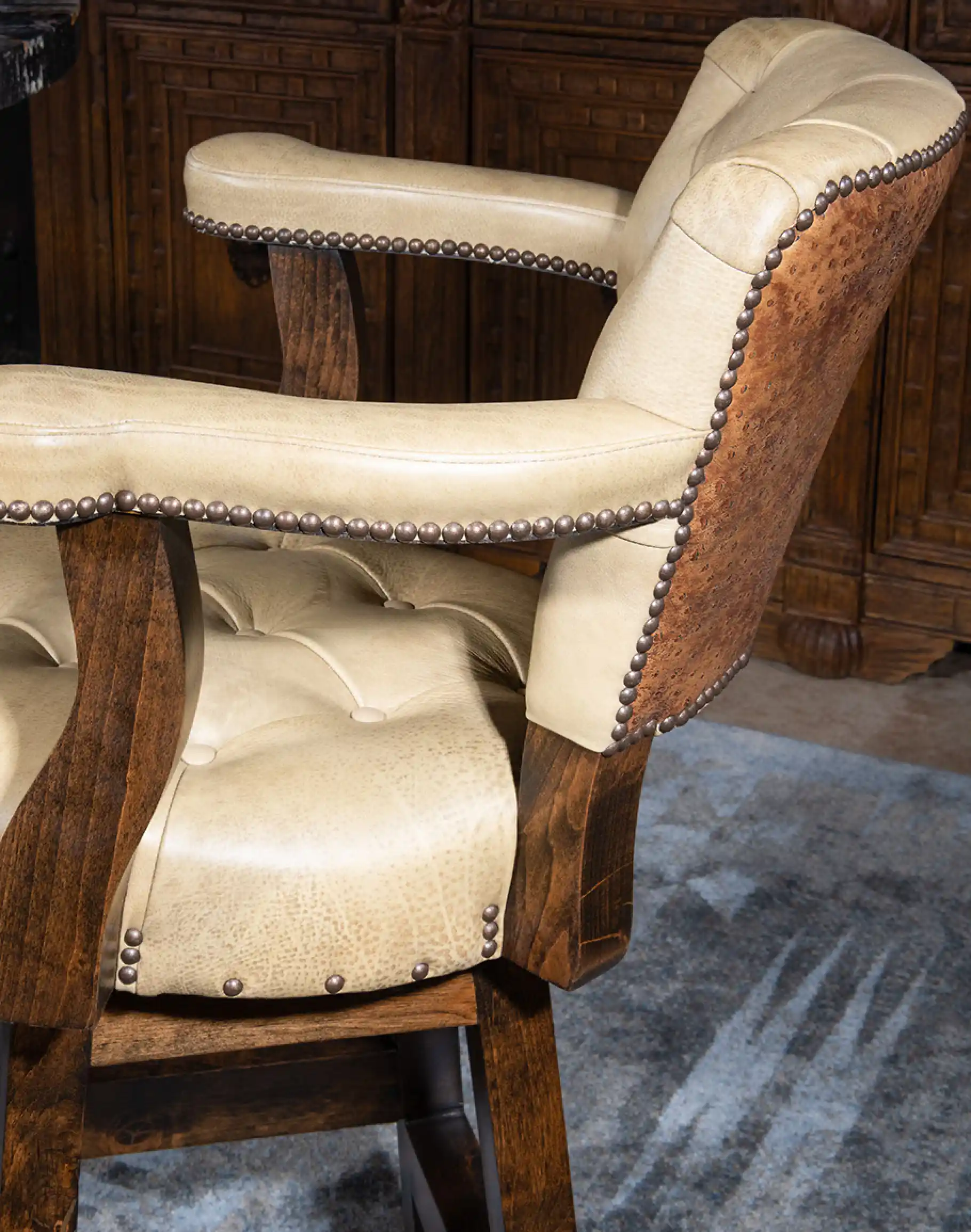 Chisum Quill Barstool - Image 9