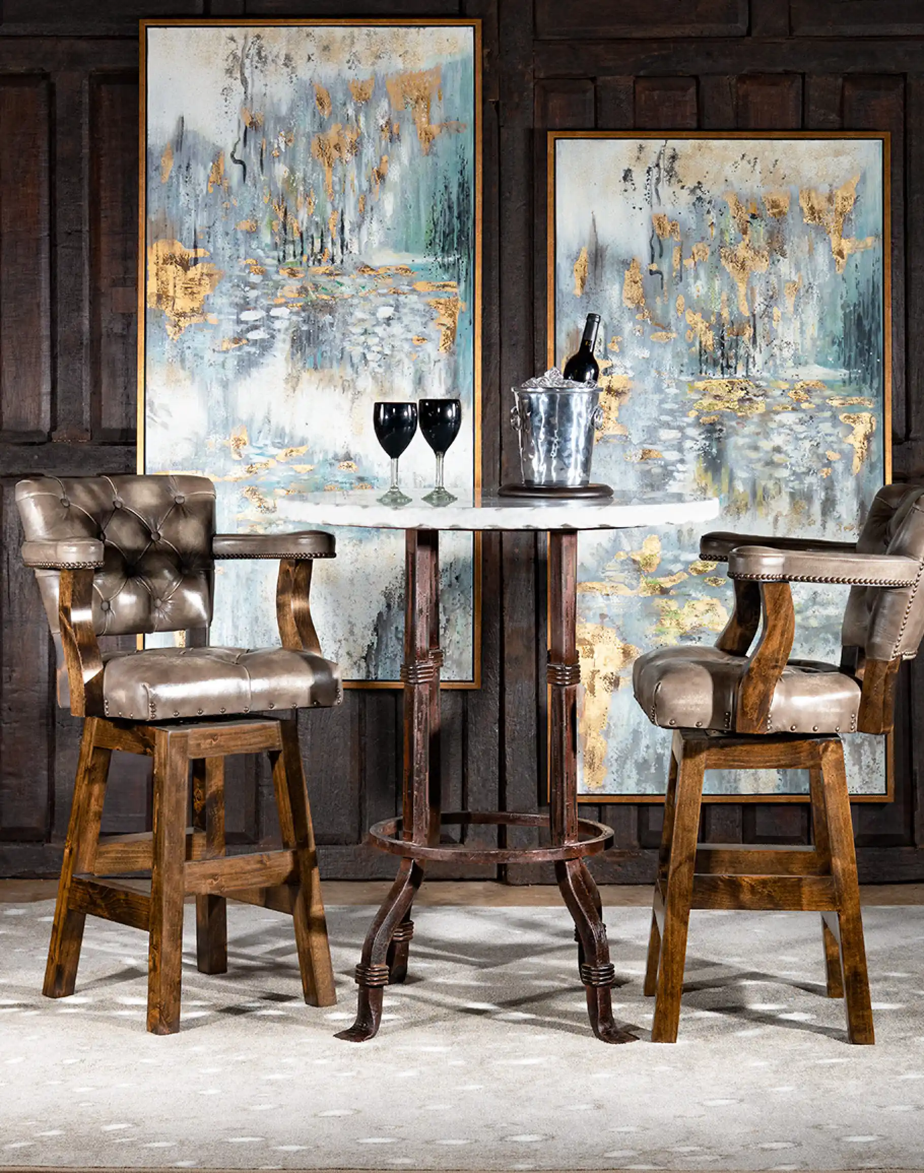Chisum Slate Barstool - Image 2