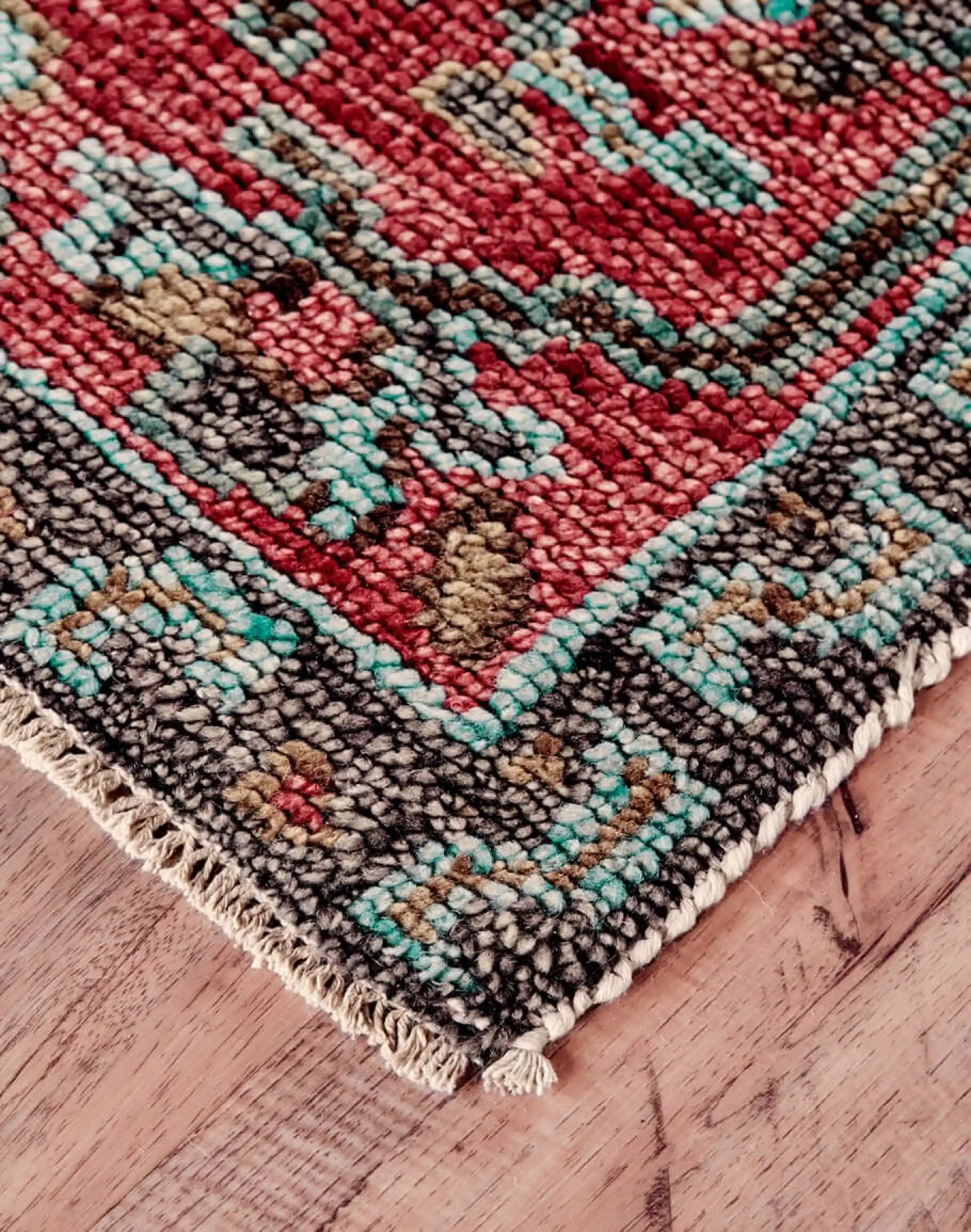 Piraj Rust/Aqua Rug - Image 4