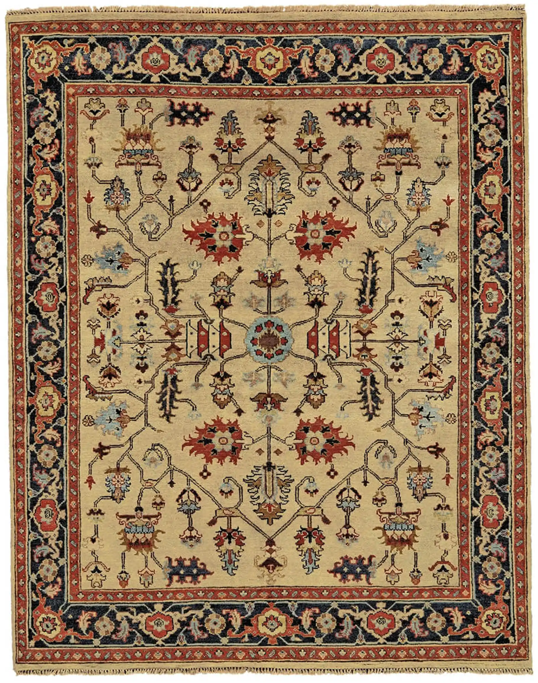 Ustad Camel/Black Rug - Image 2