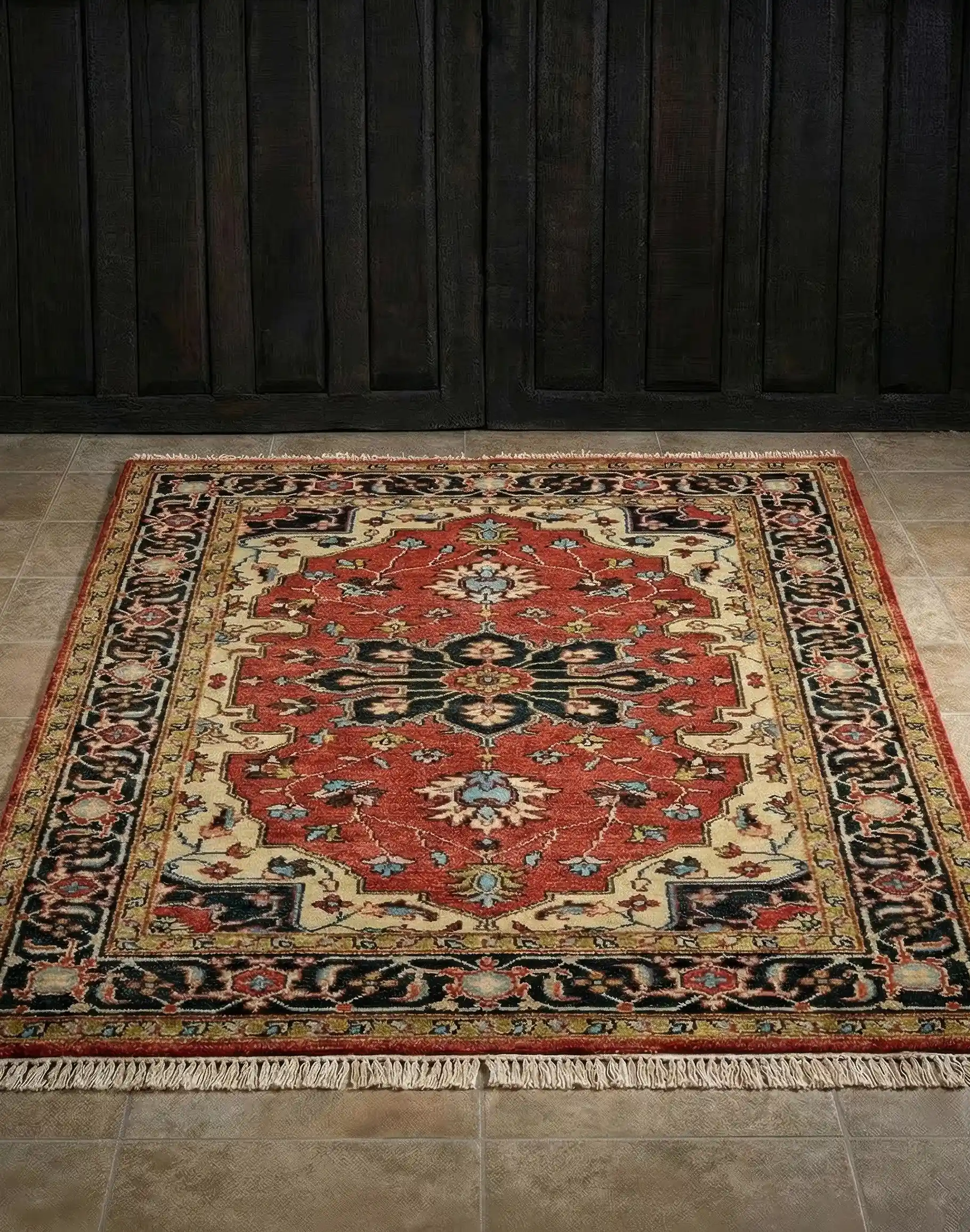 Ustad Red/Black Rug - Image 2