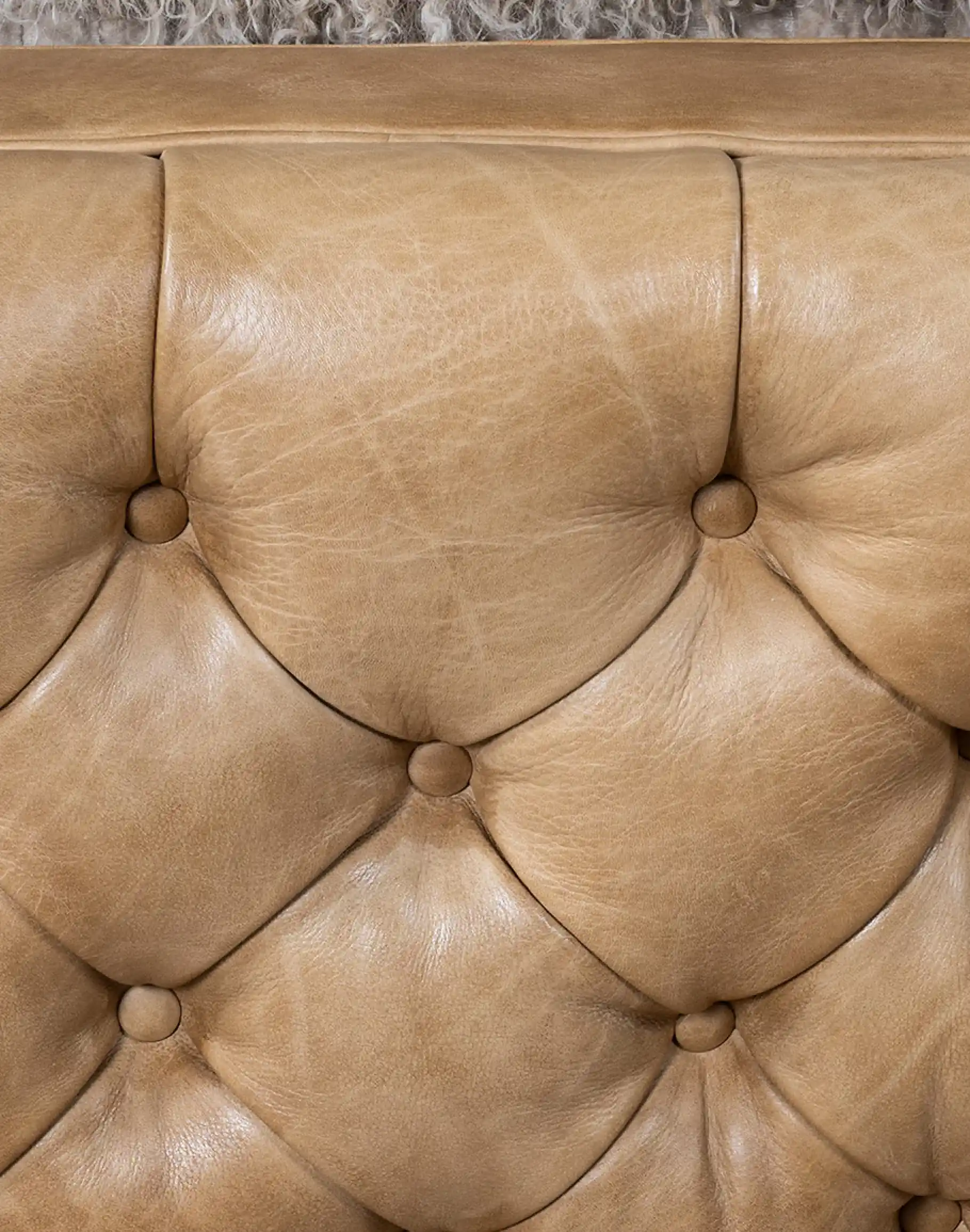 Brentwood Palomino Tufted Leather Bed - Image 11