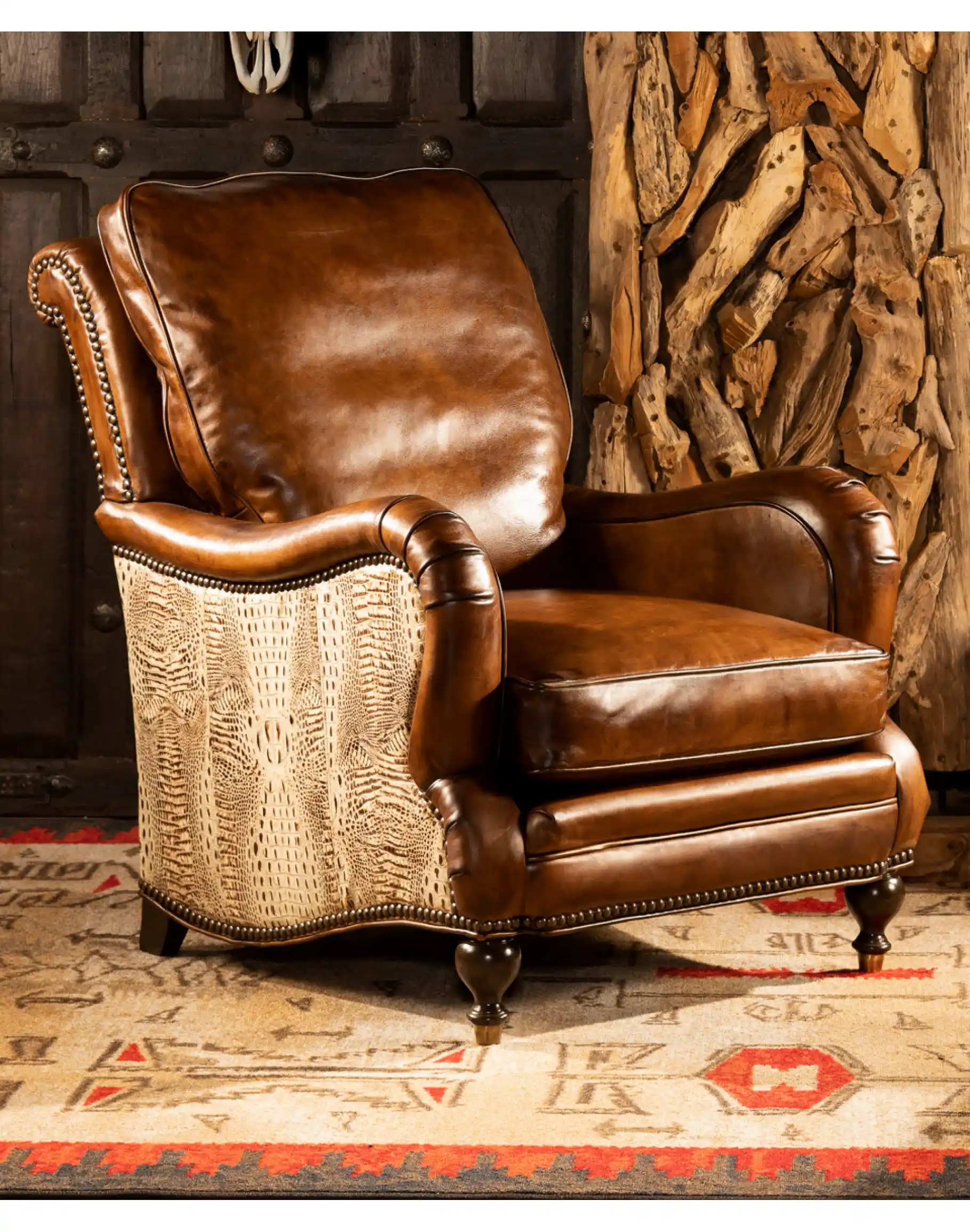 Dutton Sauvage Leather Chair - Image 3