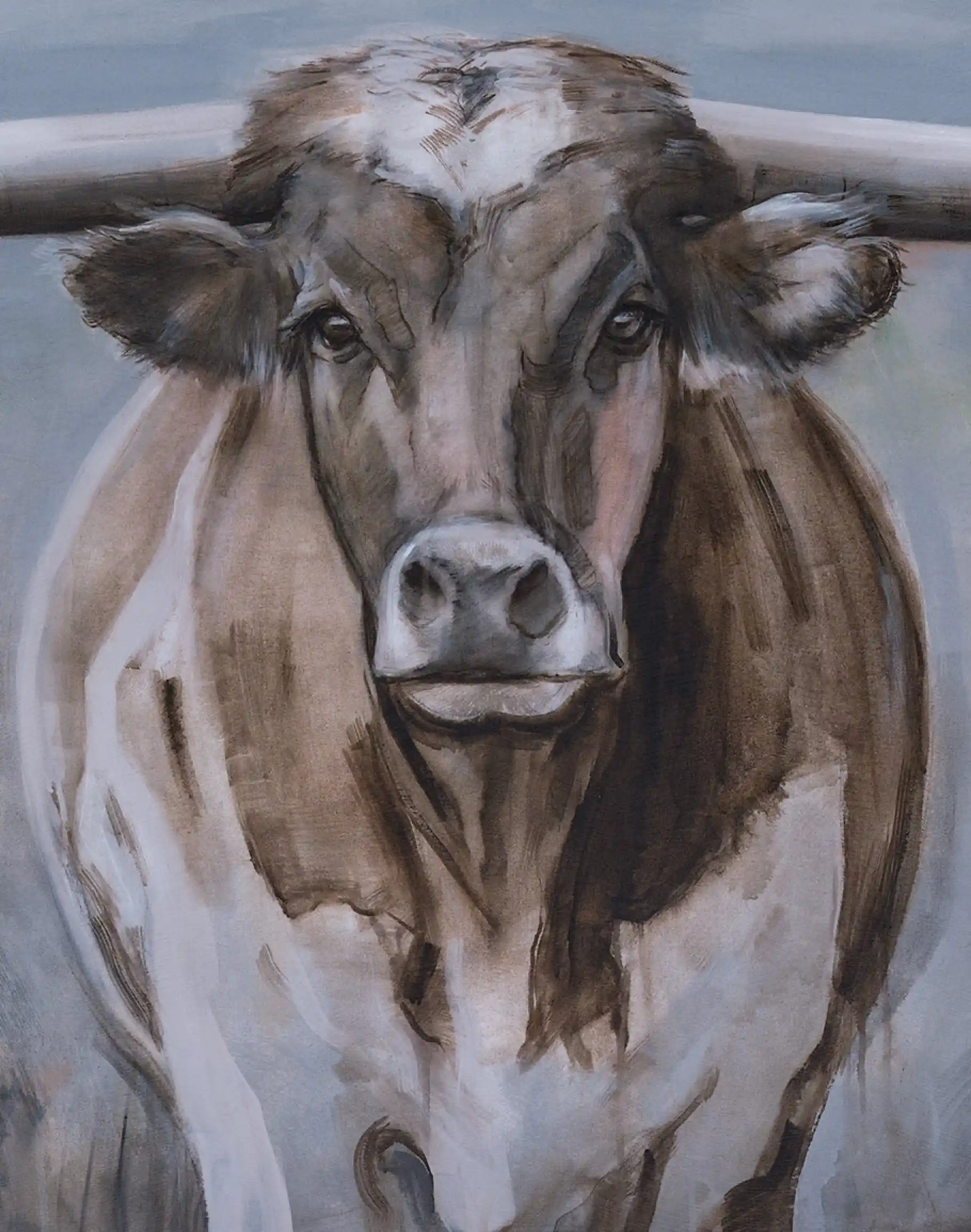 Horns Up Western Framed Artwork - Image 2