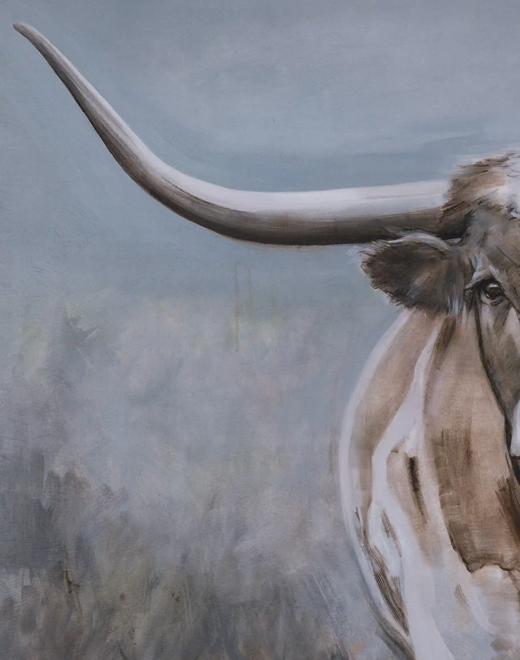 Horns Up Western Framed Artwork - Image 3