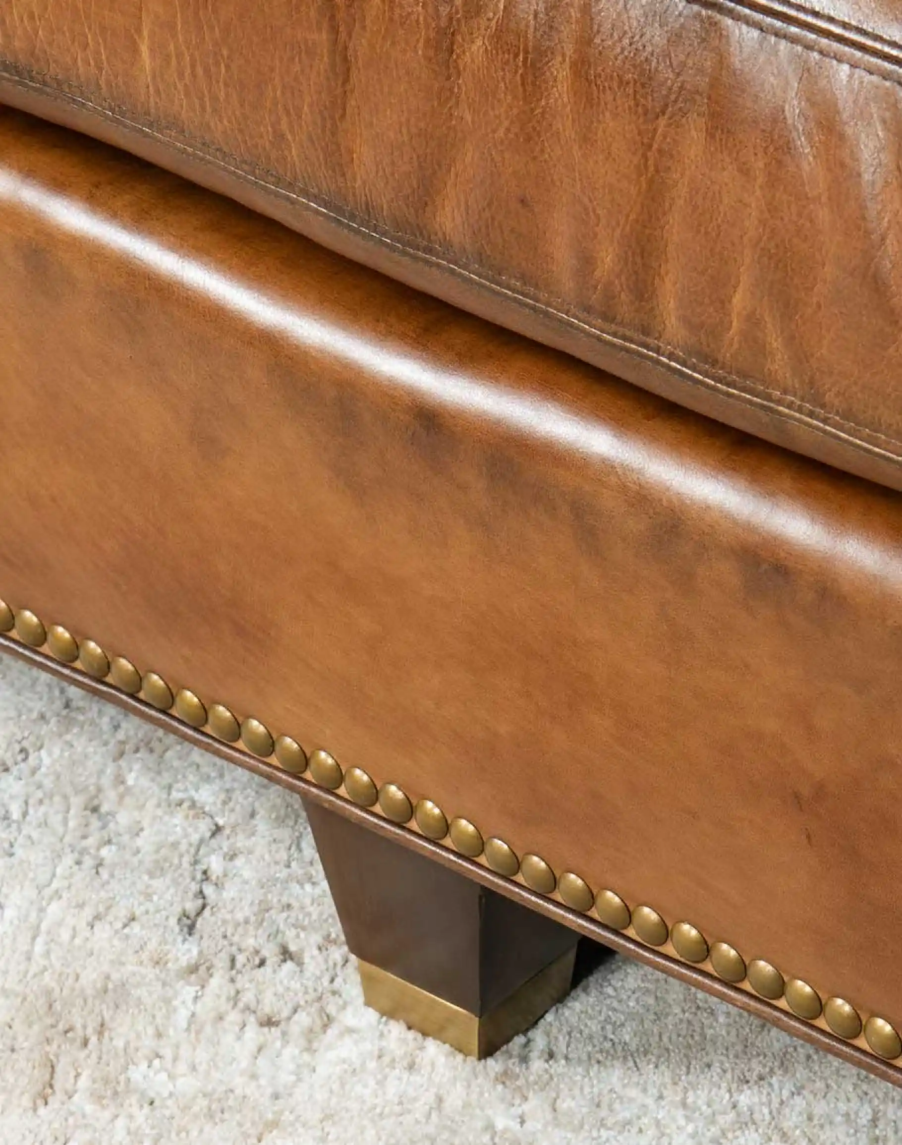 Jericho Leather Sofa - Image 9