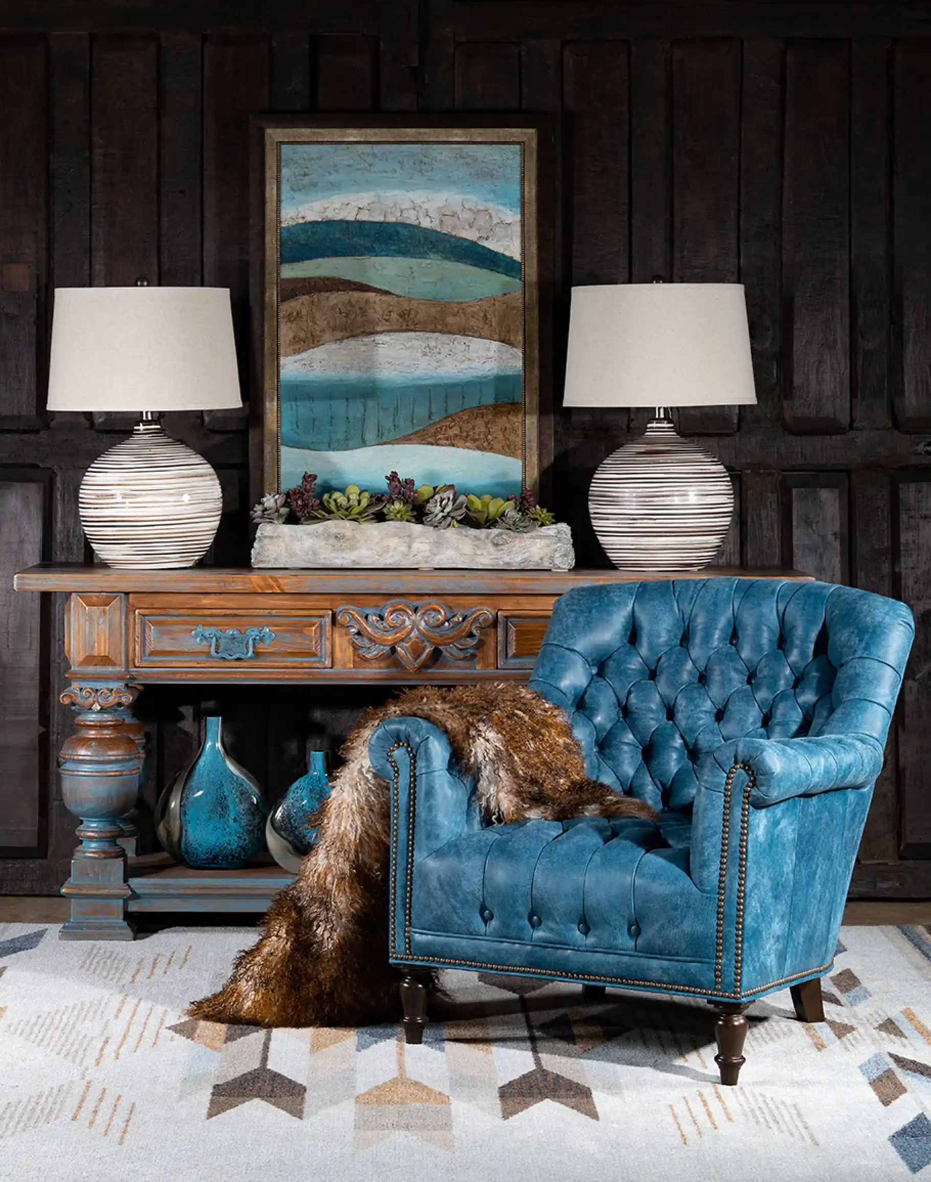 Levi Leather Lounge Chair - Image 2