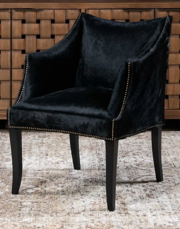 McCoy Midnight Cowhide Chair