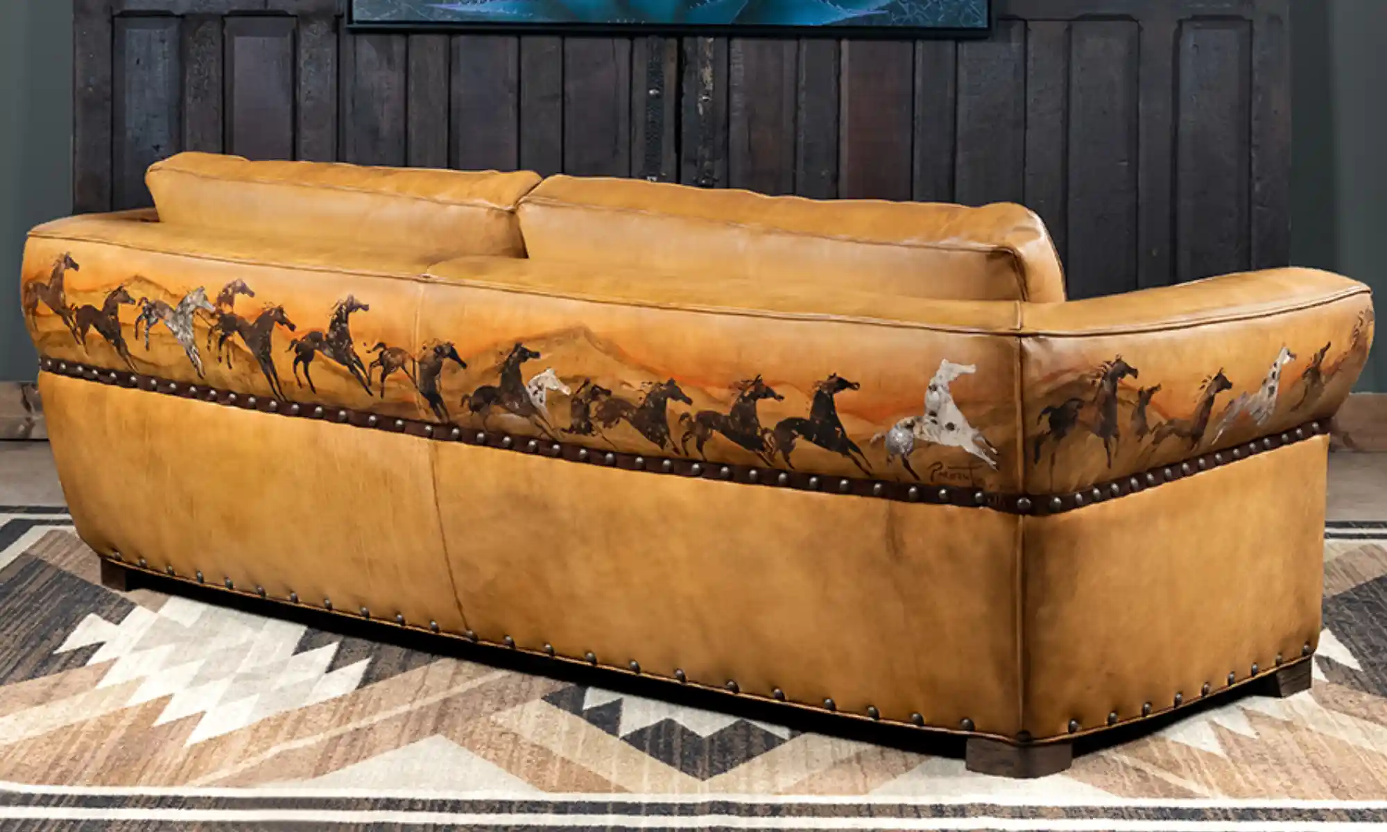 Mustang Mesa Leather Sofa